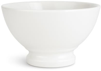 Pack 12 Taza Vino RIBEIRO Porcelana Blanco Cuenco Aperitivo cerámica Bowl (300 cl - 11.5x7.8 cms)