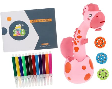 UPKOCH Jouet de Peinture par Projection pour Garçon Fille Projecteur de Dessin Forme de Faon Outil Éducatif Amusant avec Feutres Aquarelle