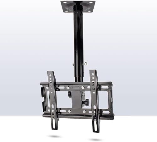 Brazos de Monitor Ajustables para TV de Techo, Soporte Colgante para TV, Compatible con la mayoría de televisores LCD, LED, OLED 4K de 12 a 32 Pulgadas, Pantallas Planas, Soporte para Poste de TV