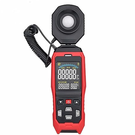 Misuratore di luce portatile, Misuratore Di Luce Digitale Fotografia Luxmetro Sonda Staccabile Illuminometro Lux/Fc Fotometro Tester Strumenti Di Misurazione