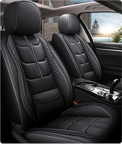 Tefebatu Car Seat Covers Full Set for Jeep Cherokee 2015,Universal Fit for Cars,SUVs,Trucks,and Sedans with 5 Seats,Faux Leather Car Seat Cushion,Waterproof Car Seat