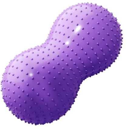 MotiveTech Pelota de Estabilidad Peanut, Pelota de con Asiento Flexible para Ejercicios de Fuerza en Casa, Violeta Claro