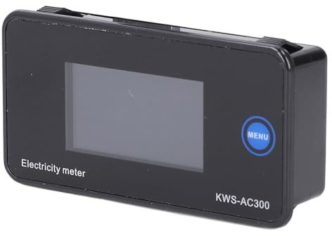 aqxreight Digitalmultimeter 7-in-1-Energiemessgerät mit LCD-Display | Wechselspannungs-Strom-Leistungstemperatur-Tester | Split-Transformator für Industrielle und Elektrische Überwachung | Tragbar