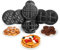 VonShef 3 in 1 Waffle Maker - Brownie & Doughnut Maker with Non-Stick Removable Plates, Cool Touch, Easy Clean - Makes Donuts & Brownies (Black, 800W)