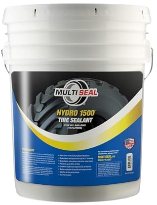 MULTI SEAL HYDRO 1500 Liquid Ballast-Filled Tire Sealant - Maximum Protection Formula - Prevents Flats - Seals Punctures - Tubeless Tire Sealant - 5-Gallon Pail