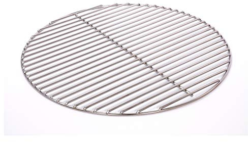 Massiver Grillrost Ø 44,5 cm aus Edelstahl rostfrei und elektropoliert 6 mm für Grill rund, Kugelgrill, Feuerschalen Grillschalen Rundgrill
