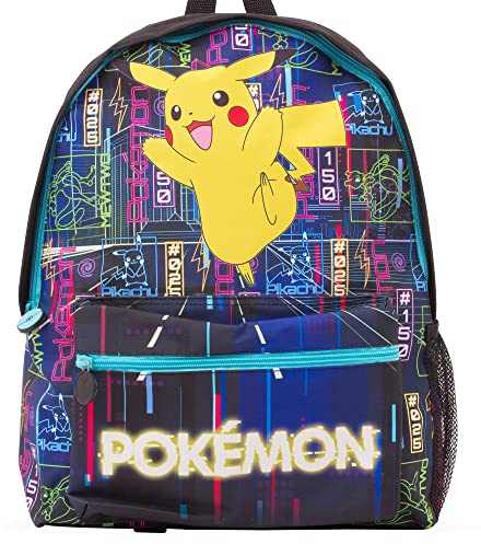 Pokemon Pikachu Glow in the Dark Large Backpack, School Bag Kids Rucksuck Unisex