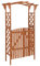 Gecheer Pérgola con Puerta Arco Enrejado Pérgola con Puerta Jardín Patio Entrada Arco de Jardin de Rosas y Enredaderas Enrejado Madera Maciza de Abeto 116x40x204 cm