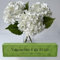 YalzoneMet - Juego de 3 hortensias Blancas Artificiales de 53 cm, Tacto Que imita la Flor Real, para mesas de Boda, centros de Mesa, Flores sintéticas para decoración de Fiestas, hogar, Cocina