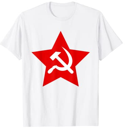 CCCP T-shirt Stella Rossa Martello E Falce, Unione Sovietica Camicia Maglietta