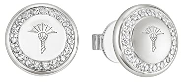 JOOP! Ohrstecker 925 Sterling Silber Damen Ohrschmuck, mit Zirkonia synth., 1 cm, Kommt in Schmuck Geschenk Box