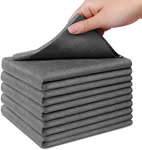 Vicloon Paño de Limpieza Mágico, 5 Piezas Paño de Limpieza de Microfibra, 30cm*40cm Limpieza Mágico Grueso, Microfiber Towels, Trapos de Limpieza para Cocina, Vidrio, Ventana, Coche