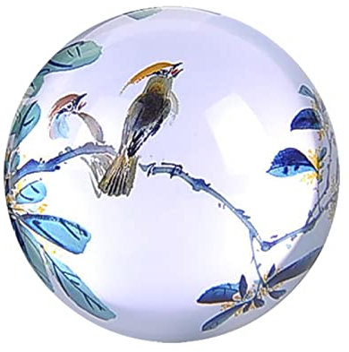 Kristallkugel Vogel Sparrow Elster Halbkugel Glas Halbkugel Briefbeschwerer Heimdekoration Ornamente Kugel Miniatur Kreative Geschenke