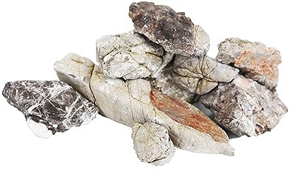 H2Pro Aquarium-Dekoration, Elefantenhaut, 20 kg pro Box, gemischt mit kleinen und großen Steinen, Aquarien