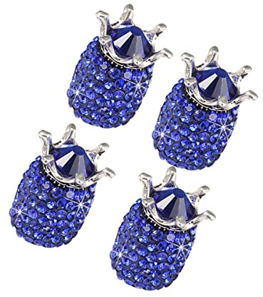 Vaguelly 4 Piezas Accesorios Coche Accesorios para Coche Accesorios De Coche Complementos Coche Tapa De Vástago De Rueda De Coche Diamante Tapacubos