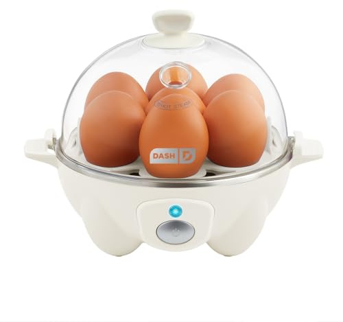 Dash Rapid Egg Cooker - Boiler, Poacher & Steamer - Includes Measuring & Recipe Guide - Dishwasher Safe - BPA Free - Holds 7 Eggs, Cream