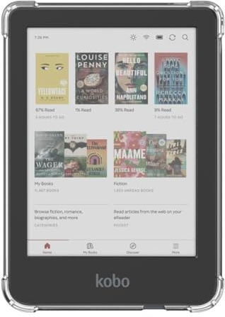 Zcooooool Hülle für Kobo Clara Colour/BW / 2E eReader 6 Zoll Verstärkte Ecken Abdeckung/Libra Hülle