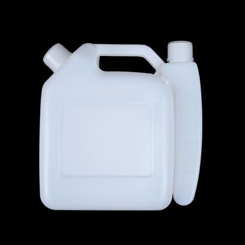 FACAIIO 1L Öl Benzin Kraftstoff-Mischflasche Tank 2-Takt Kraftstoffflasche Trimmer Kette Mischöl Mischflasche Kraftstoff-Mischflasche für Kettensägen, Rasenmäher, Rasentrimmer (1)