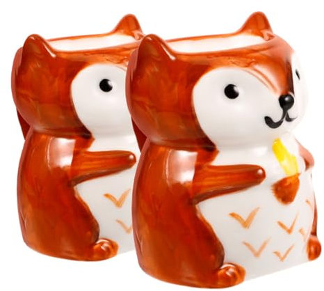 HOMSFOU Lot De 2 Jolies Tasses en Porcelaine Style Européen pour Décoration D'intérieur
