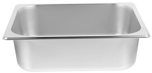 PRETYZOOM Contenitore Per Alimenti in Acciaio Inox Per Buffet Vassoio Per Cibo Da Buffet
