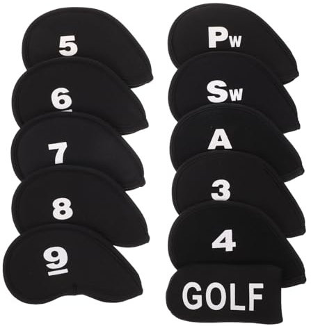 Anneome 11pcs Golf Club Hat Cover Elastic Putter Covers Professional Putter for Golf Clubs for Protection Use during Practice