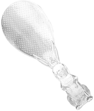 Tuxuseo Cucchiaio da riso, porzionatore trasparente – Utensile da cucina multifunzione per servire la cottura e la cottura con supporto