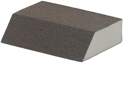 Bloc éponge de ponçage 100 x 70 mm Grain 60-220 Papier abrasif humide et sec pour mur, carrelage, bois, métal, plastique, peinture (grain 120)