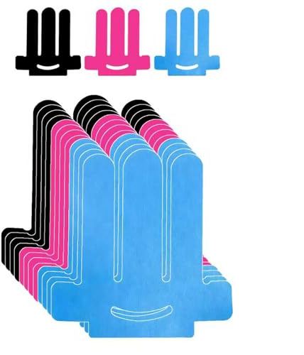 Hhaoysogd 12 Pcs Kinesiotapes Vorgeschnitten for Schulter, Wasserfestes kinesiotape für Schulter Schmerzlinderung, Original Baumwolle Schulter Tape, für Schulter Unterstützung&Sport(Schwarz+Blau+Rosa）