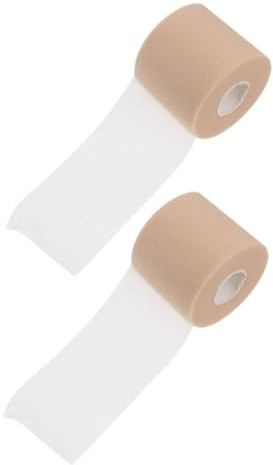 WEKAMOS 2 Rollen Schwamm Sportband 20m X 6cm Selbstklebend Stoßdämpfend Elastisch Vorgewickelt für Handgelenk Knie Knöchel Sportbandage bei Verletzungen