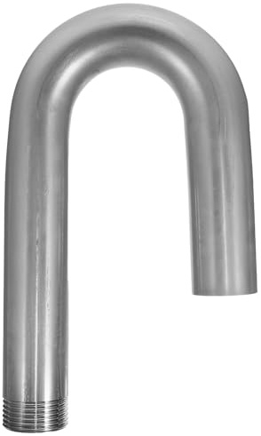 SHINEOFI Stainless Steel Industrial Bucket Outlet Pipe with 3.2Cm U-Elbow, Polished Sanitary Pump Tubing for Food Grade Dairy Processing and Commercial Dispenser Applications