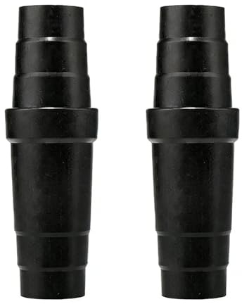2 PCS Black Vacuum Cleaner Hose Adapter,Universal Vacuum Adapter for 31.5-45mm,Multiple Layers Dust Extraction Pipe Adapters for Power Tools Table Saw