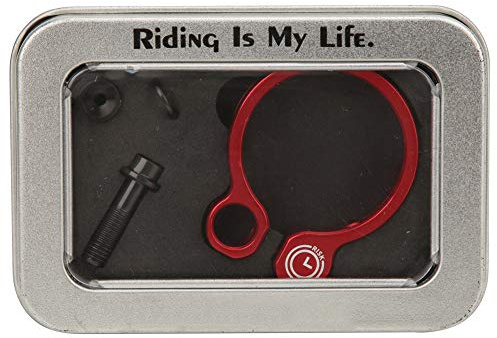 Fahrrad-Sattelklemme, Aluminium-Titan-Legierung, leichte, langlebige Sattelstützenklemme mit Schraubenmutter für Mountainbike-Rennrad-Zubehör, Schwarz, Rot, Blau, 31,8 mm, 34,9 mm ((31,8 mm rot))