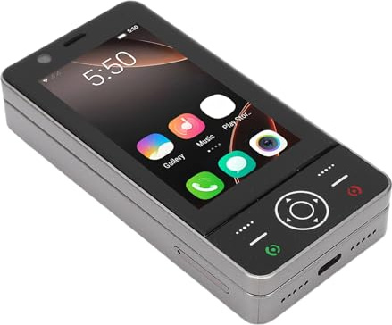 Oreilet Téléphone Coulissant 4G, Double Emplacement pour Carte SIM, Téléphone Portable à écran Tactile 3, WiFi, Bluetooth, Batterie 2000 MAh, Clavier, Boutons, Personnes âgées (Gray)