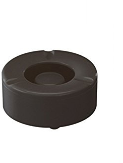 WACA 1810 Windaschenbecher Kunststoffaschenbecher stapelbar und glutfest, Farbe:schwarz, Größe:Dm 100 mm / 43 mm h