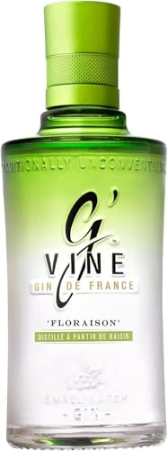 G'Vine Floraison Gin 700 ml mit 10 Botanicals aromatisiert kräftiger Geschmack süß & blumiger Geruch scharfe Wärme Geschmack der Weinblüte