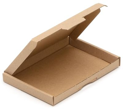 KK Verpackungen Großbriefkartons 157 x 115 x 15 mm Braun DIN A6 (Außenmaß 175 x 120 x 17 mm) | 25 Stück, Versandkartons Faltschachteln Großbrief Post-Kartons für Warensendungen Büchersendungen (GB01)