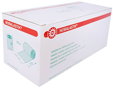 Nobalastik Mittelzugbinde 10 stück 8 cm x 5 m