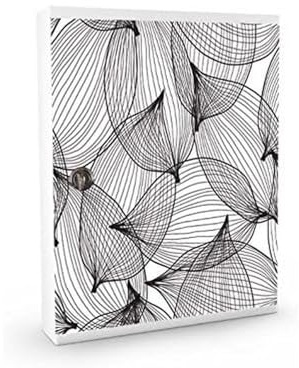 Alubox MIA Bacheca con 16 Ganci per Chiavi, Acciaio, Bianco/Multicolore, 5x24.5x31.5 cm