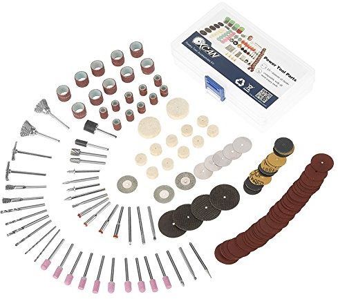 Fdit 141pcs Mini Power Rotary Tools Kit Electric Grinder Tool Accessories Kit Grinding Polishing Drill Cutting Set