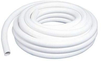 Couronne Rouleau 10M Tuyau PVC Blanc Pression NF Souple Semi Rigide à coller Ø 50mm diamètre/Bassins et Piscines