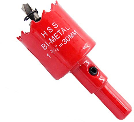 Lochsäge 30mm Laiwei Bimetall-Lochsägenbohrer, HSS-Lochschneider mit Dorn für Holz und Metall (30 mm (1 3/16 Zoll))