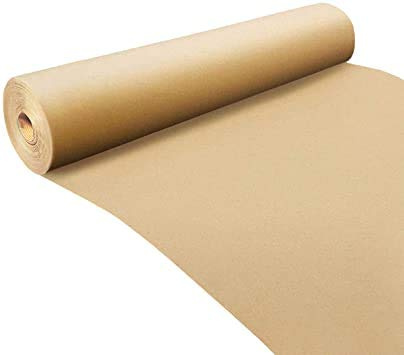 TotalPack Rouleau de papier cadeau kraft marron fabriqué à partir de papier 100 % recyclé, biodégradable et entièrement recyclable, idéal pour les arts, les travaux manuels, les cadeaux, l'emballage,