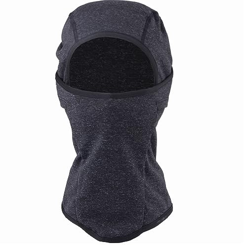 Azarxis Balaclava skidmask för barn, vindtät fleece, varm vintermössa, ansiktsskydd med huva för pojkar, flickor i kallt väder, svart, One size