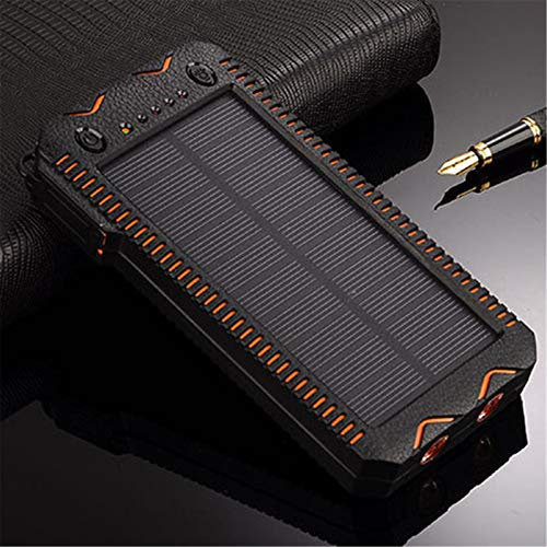 WFEI 50000Mah High-Capacity Charger Solar Power Bank with Cigarette Lighter Phone Charging Power Bank Outdoor Emergency Charger Double 2USB,C