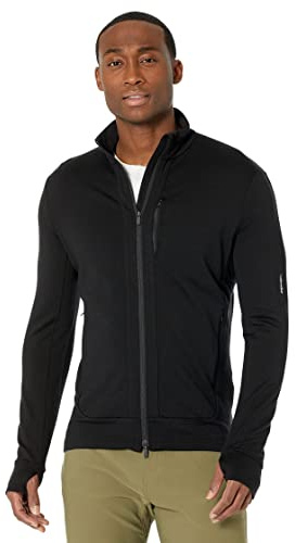 Icebreaker Merino Herren Quantum Iii Herren-Pullover, Langärmelig, Wolle, mit Durchgehendem Reißverschluss Sweatshirt