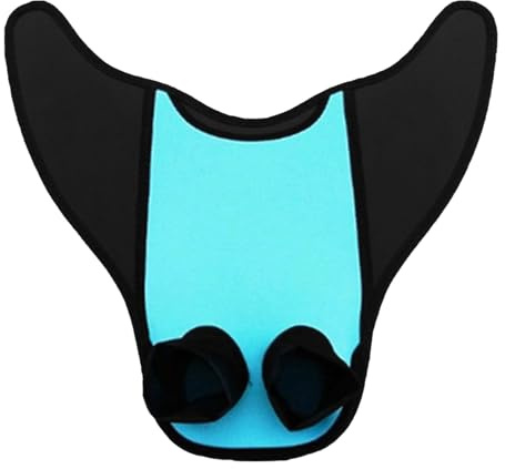 Gereton One-piece Mermaid Fins, Swim Monofin for Kids/Adults, Girls Mermaid Tail for Swimming Mermaid Foot Fin Training, Swimming Training Fins for Kids and Adults, Blue, for adults