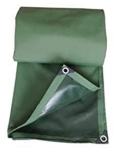 YiYYPT Hochleistungs Plane Abdeckplanen 1.9x1.4m Segeltuch Wasserdichtes Grünes Zeltplanen 650 g/m² Industrie LKW-Plane Wetterfest Dicke Plane für Camping, Zelt, Boot