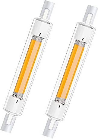 EIMOPE R7S LED 118mm 30W Highlight Glühbirne Dimmbar, COB Leuchtmittel Ersetzt 200W Halogenlampe, Warmweiß 2700K, 3000LM, Kein Flackern, 360 Grad Licht, 2er Pack