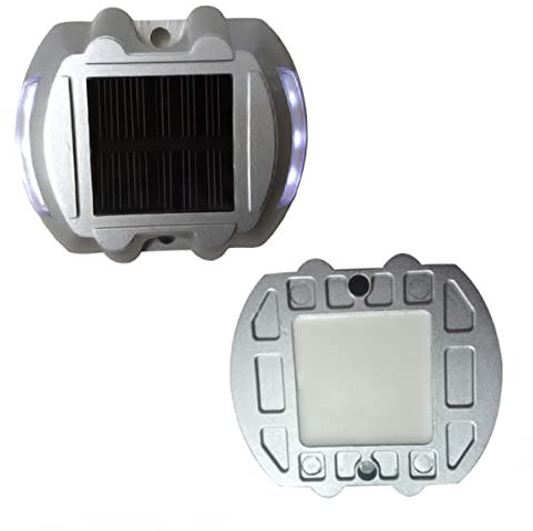 OSALADI Led Weg Lichter Weihnachten Led-wegeleuchten Solar -solarwegleuchten Solarlicht Im Freien -wegbeleuchtung Für Weihnachten Solar-straßengestüt Aluminiumguss Dekorative Lichter