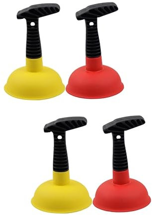 Alipis 4pcs Unclog Plunger for Toilet Bathroom Cleaning Tool Heavy Duty Toilet Clogging Tool Unclog Plunger for Bathroom Use
